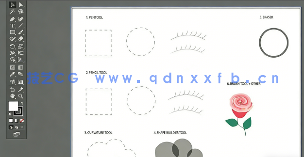  Illustrator初学者肖像绘制数字绘画视频教程(图5)