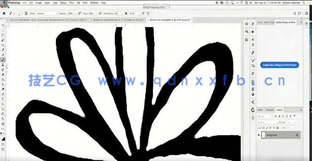 AI矢量平面花朵图形创建过程视频教程(图5)