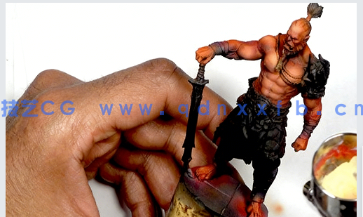 【中文字幕】如何组装和喷绘微缩模型雕塑手办视频教程(图1)