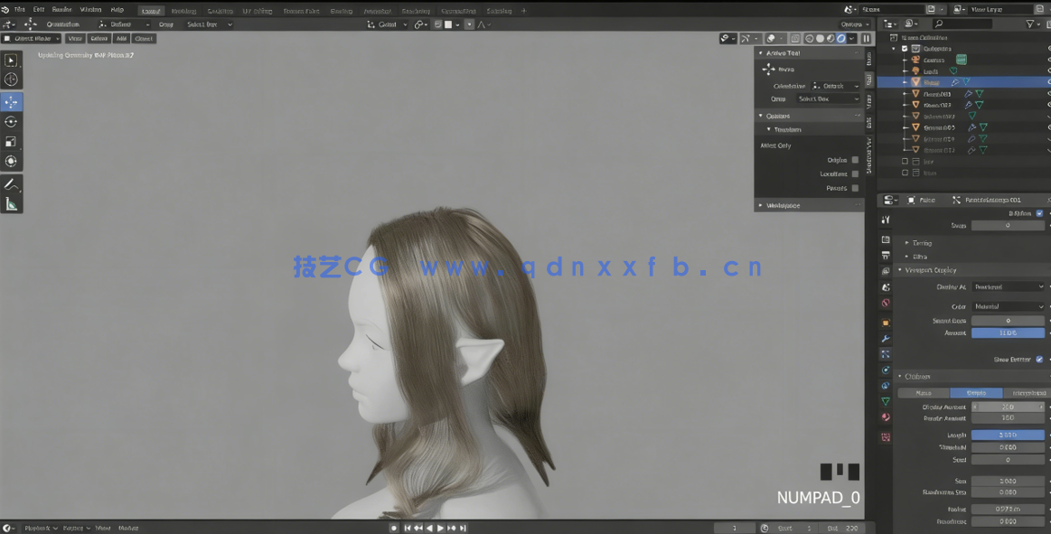 Blender女骑士游戏角色完整制作工作流程视频教程(图2)