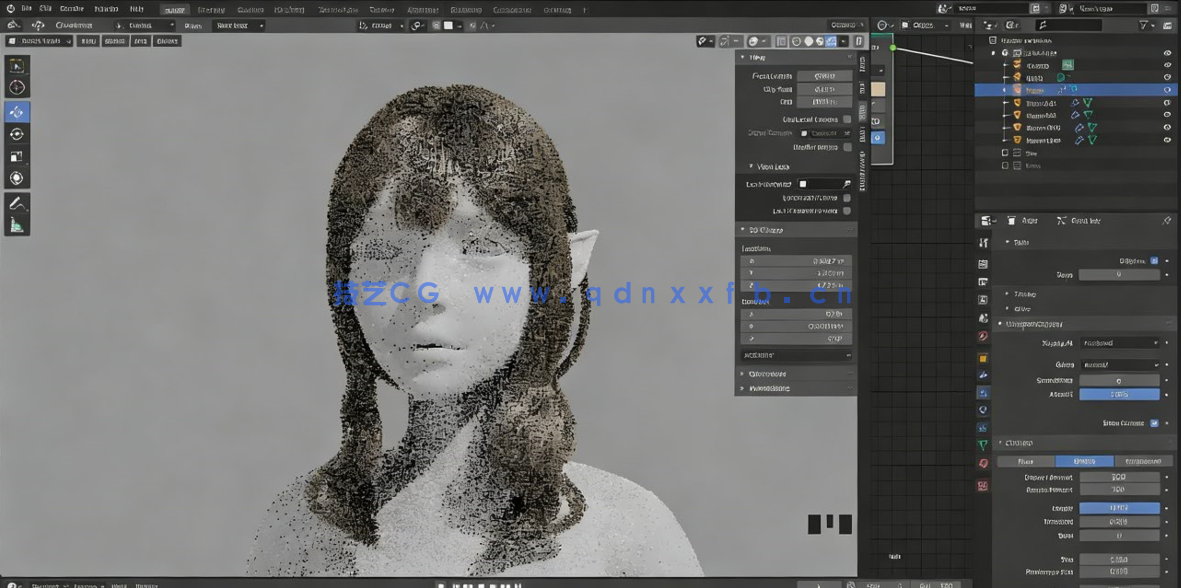 Blender女骑士游戏角色完整制作工作流程视频教程(图3)