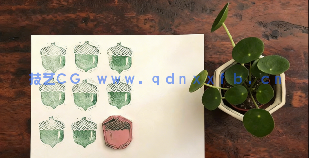 AI手工图案刻章矢量印制实例视频教程(图3) AI手工图案刻章矢量印制实例视频教程(图3)