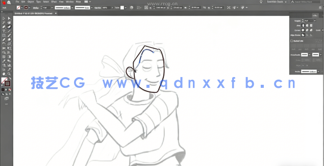 Illustrator与Photoshop矢量人物插图详细步骤绘制视频教程(图1)