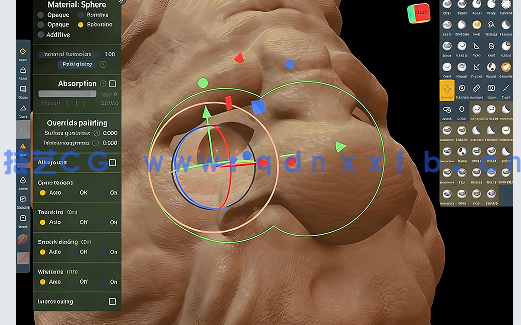 在iPad pro中使用Nomad Sculpt进行3D生物建模视频教程(图3)