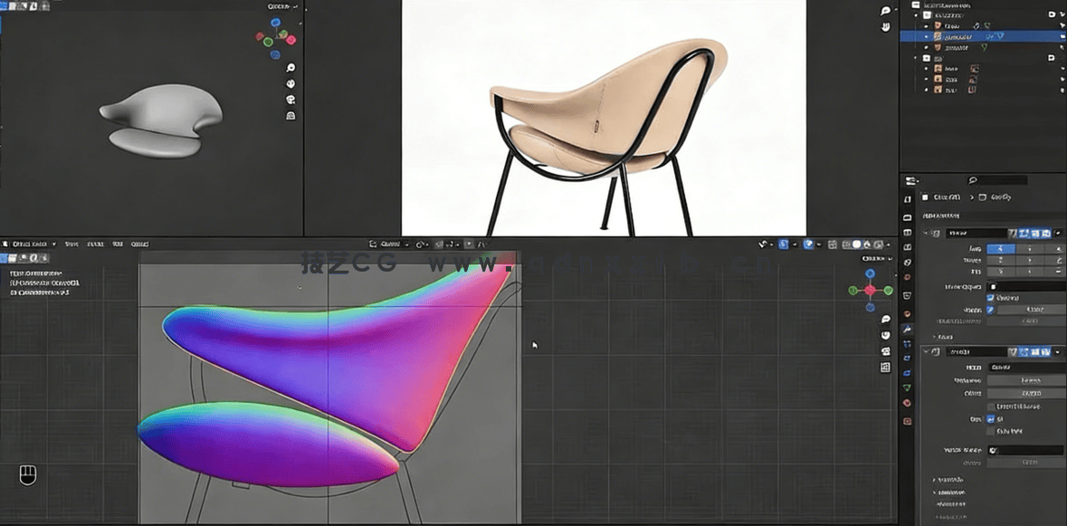 Blender 3D产品工业设计建模技术视频课程 (图2)