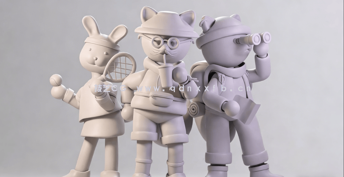 Blender中角色绑定装配与动画制作技术视频教程(图3)