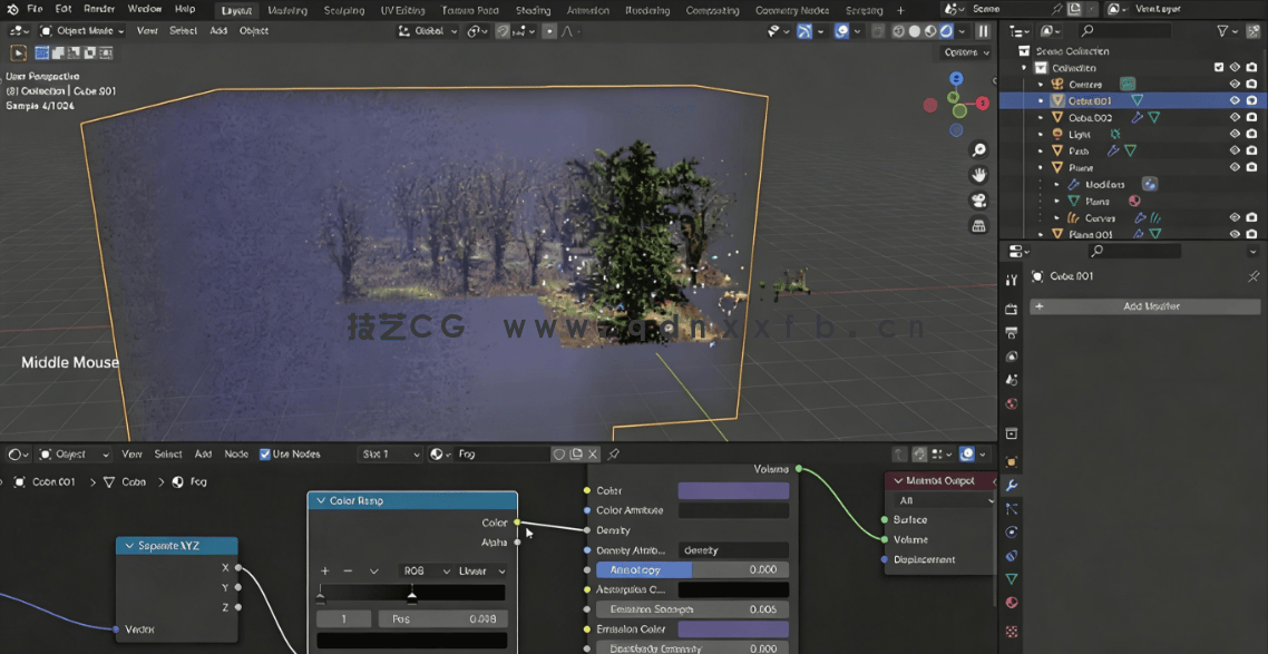 Blender 10组精彩3D场景实例制作训练视频教程(图7)