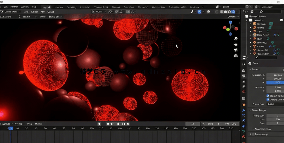 Blender抽象几何图形概念设计雕塑视频教程 (图5)