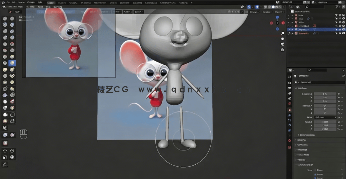 Blender 3D角色设计初学者入门训练视频教程(图3)
