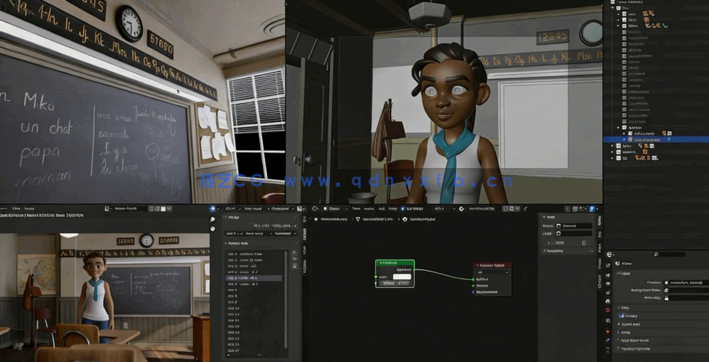 Blender白天室内场景照明渲染技术视频教程 (图2)