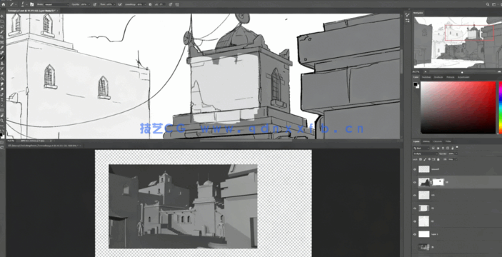 Blender概念艺术场景制作与数字绘画技术视频教程(图3)