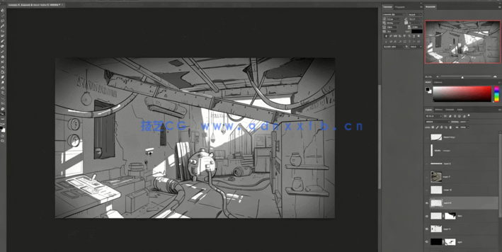 Blender概念艺术场景制作与数字绘画技术视频教程(图5)