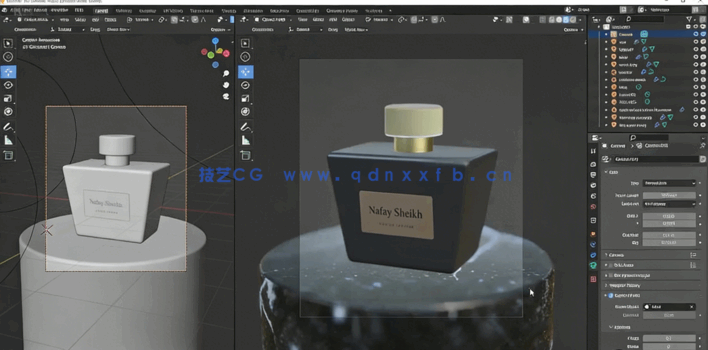 Blender逼真香水产品可视化技术视频教程(图2)