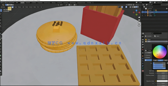 Blender卡通3D建筑动画场景实例制作视频教程(图4)
