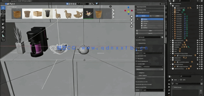 Blender逼真厨房场景实例制作视频教程 (图2)