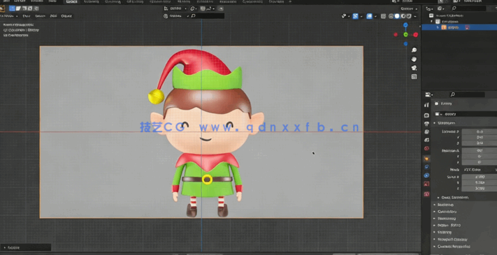 Blender可爱微笑3D小精灵建模实例制作视频教程 (图4)