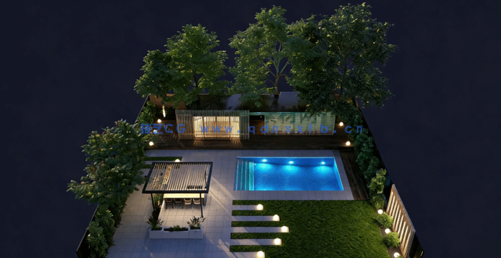 20个小型花园场景3D模型Archmodels Vol.248(图2)