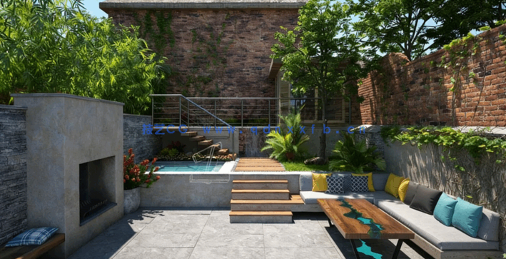 20个小型花园场景3D模型Archmodels Vol.248(图5)