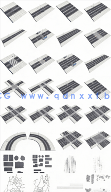 51种道路3D模型+13种贴图素材(图3)
