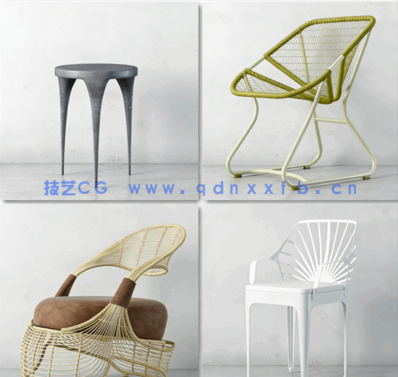 椅子座椅3D模型 Archmodels Vol.135(图3)