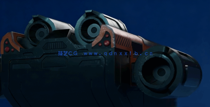 Blender和Substance Painter科幻宇宙飞船制作视频教(图3)