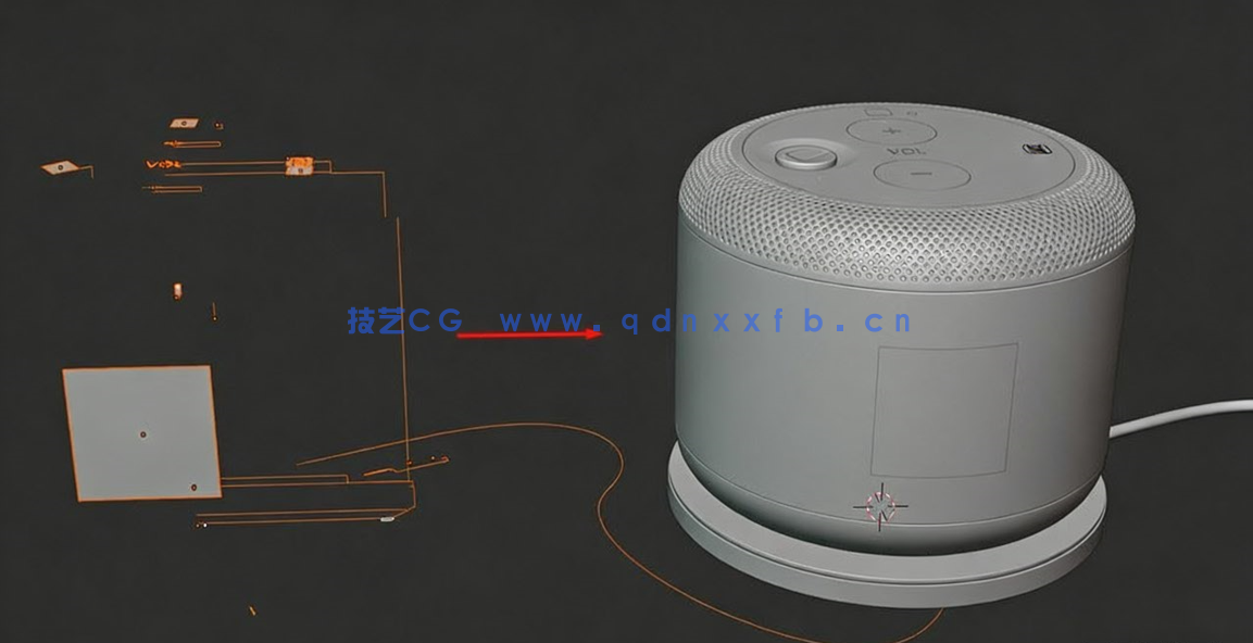 Blender索尼蓝牙音箱完整实例制作流程视频教程(图5) Blender索尼蓝牙音箱完整实例制作流程视频教程(图5)