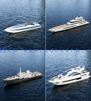 船只游艇3Dmax模型Archmodels vol. 241(图4)