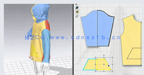 CLO 6.0 男士帽衫布料设计技能训练视频教程(图1)
