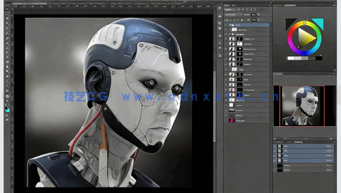 keyshot渲染技巧与PS科幻角色合成视频教程(图3)