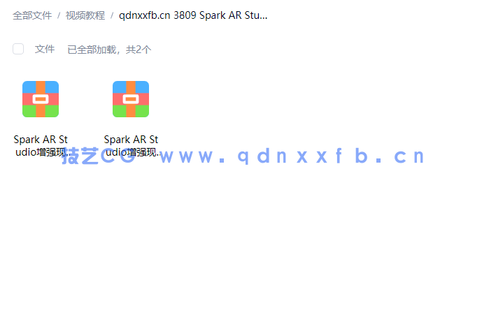 Spark AR Studio增强现实全面核心技术训练视频教程(图1)
