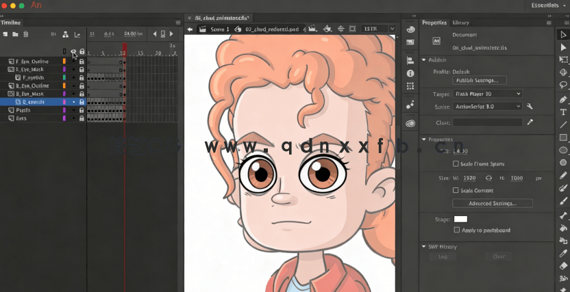【中文字幕】Adobe Animate 2D角色绑定动画核心技术视频(图5)