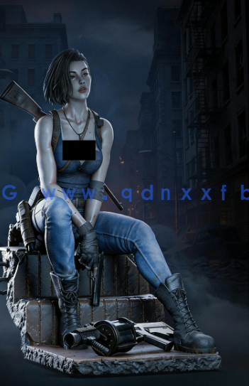 [3D打印人物] 吉尔·瓦伦丁Jill Valentine《生化危机》游戏角色雕刻手办3D打印(图1)