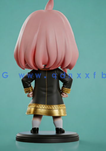 [3D打印人物] 阿尼亚福杰Anya ChibiQ版《间谍过家家》动漫角色雕刻手办3D(图3)