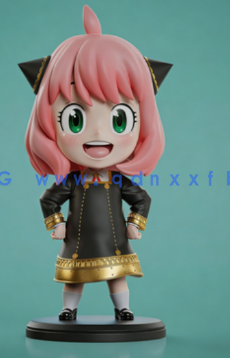 [3D打印人物] 阿尼亚福杰Anya ChibiQ版《间谍过家家》动漫角色雕刻手办3D(图4)