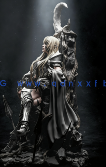 [3D打印人物] 冥界的大女族长角色雕刻手办3D打印模型(图3)