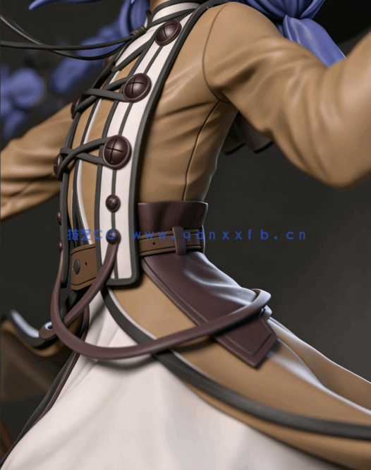 [3D打印人物] 洛琪希·米格路迪亚《无职转生》动漫角色雕刻手办3D打印模型(图3)