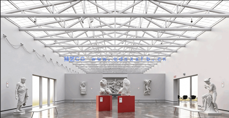 15组画廊艺术馆办公室等公共室内场景3D模型合集 Evermotion第(图3)