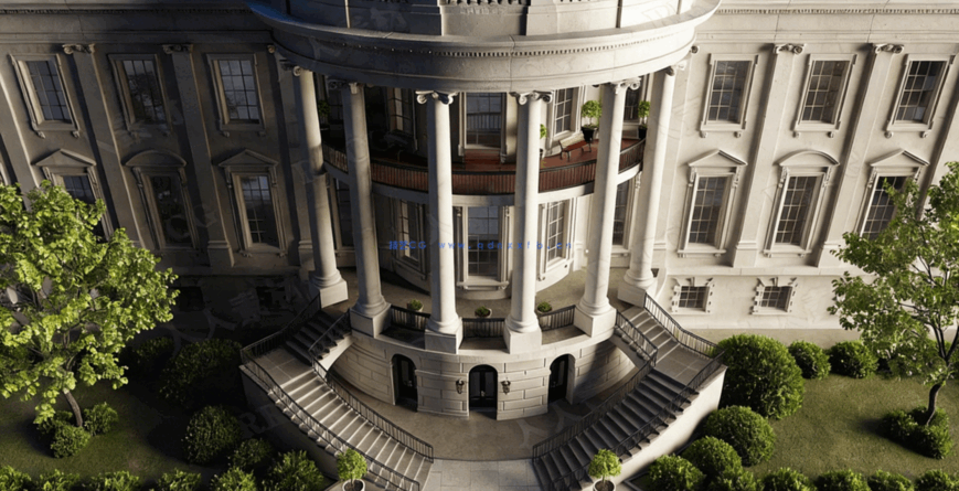 [建筑景观] 美国首都华盛顿白宫国会大厦最高法院等建筑场景3D模型合集(图1)
