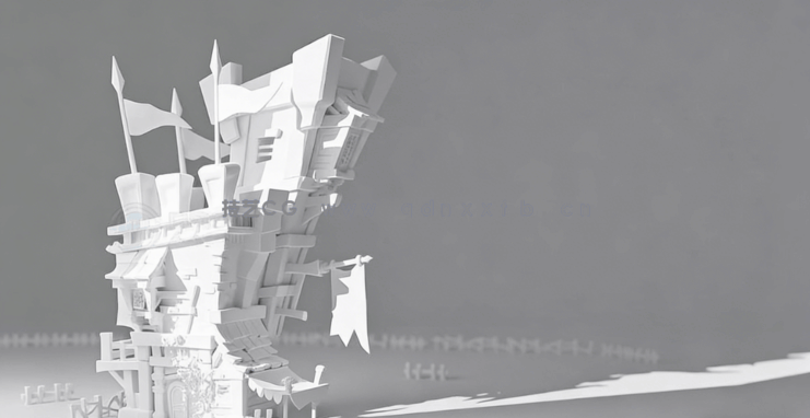 Blender微场景从建模到渲染风格化资产制作视频教程(图3)