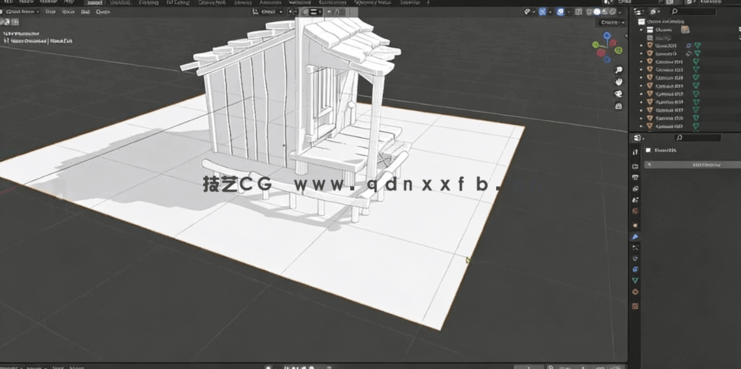 Blender微场景从建模到渲染风格化资产制作视频教程(图6)