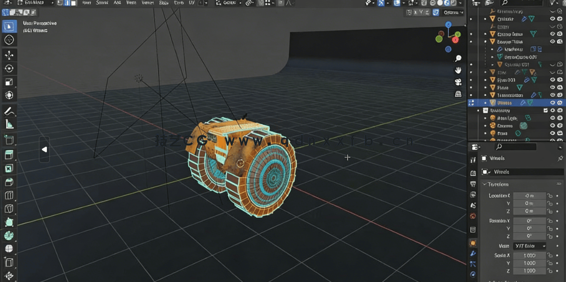 Blender逼真机器人模型完整制作流程视频教程(图5)