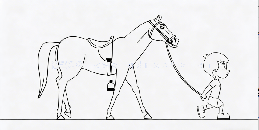 Adobe Animate动物行走奔跑姿态动画制作视频教程(图1)