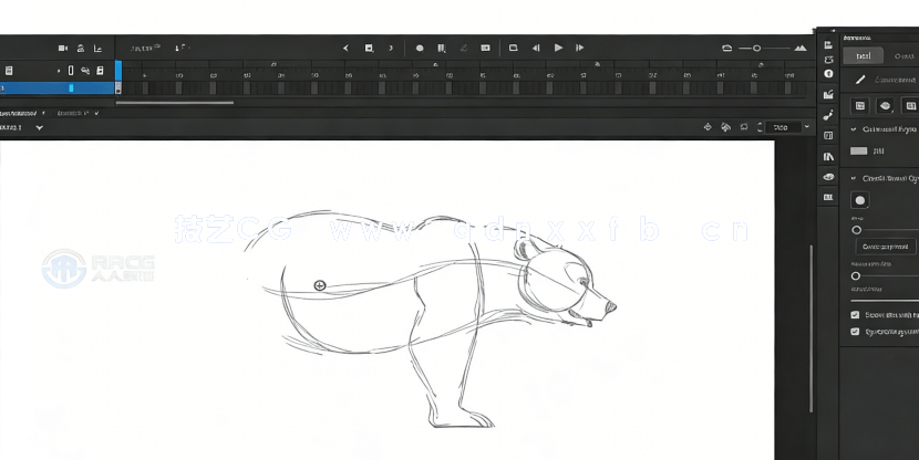 Adobe Animate动物行走奔跑姿态动画制作视频教程(图5)