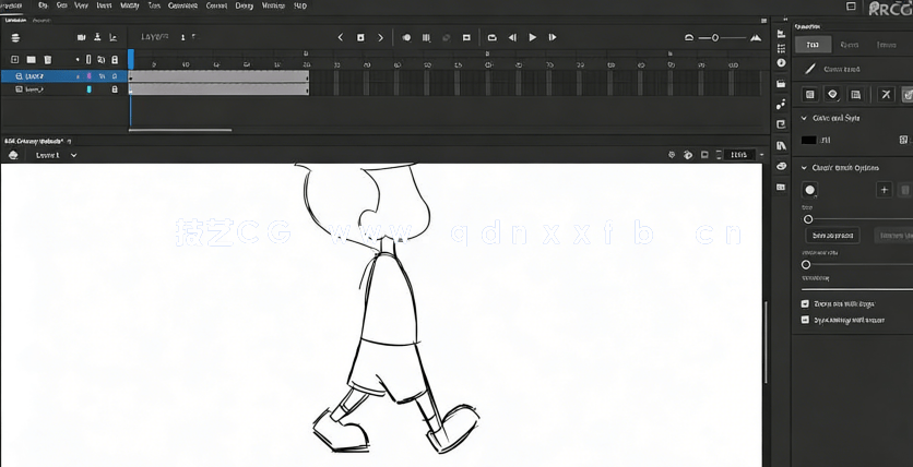 Adobe Animate卡通角色姿态行走动画制作视频教程(图4)