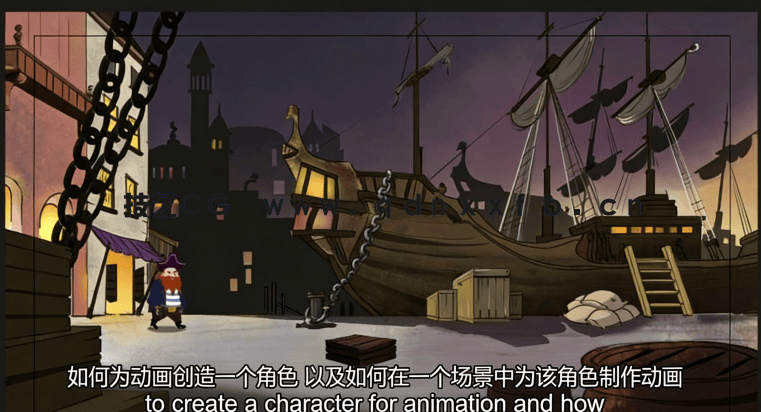 【中文字幕】Animate完整2D角色动画制作工作流程视频教程(图3)