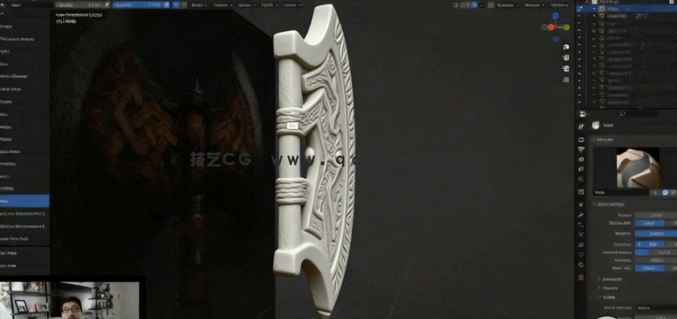 Blender游戏斧头完整制作工作流程视频教程(图2)