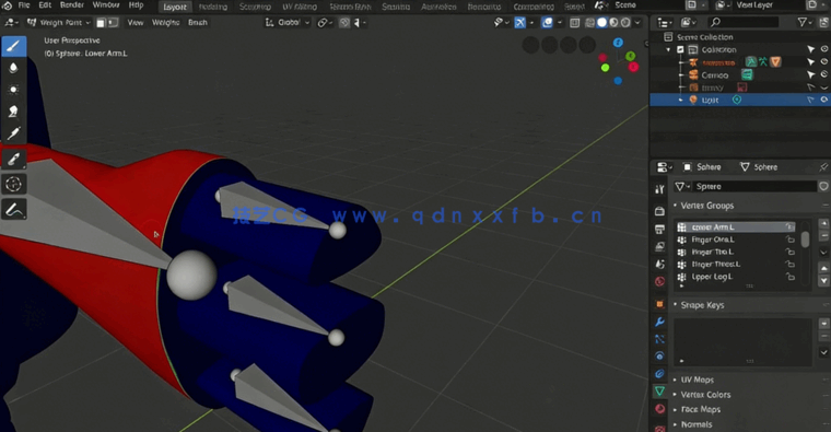 Blender卡通角色建模绑定动画全流程视频教程 (图2)
