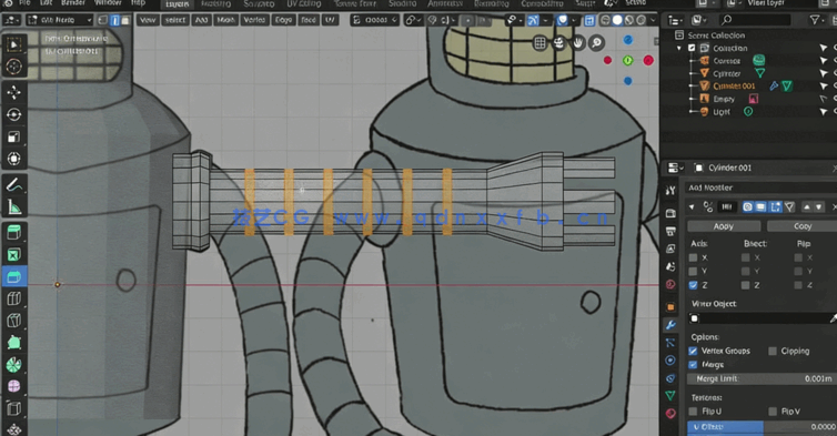 Blender卡通角色建模绑定动画全流程视频教程 (图3)