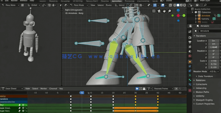 Blender卡通角色建模绑定动画全流程视频教程 (图4)