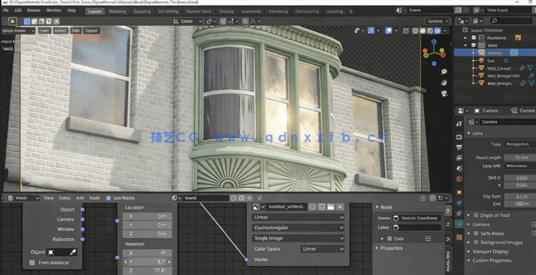 Blender游戏建筑房屋场景修建模型视频教程(图4) Blender游戏建筑房屋场景修建模型视频教程(图4)